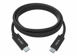 Vision - USB kabel - 24 pin USB-C (M) do 24 pin USB-C (M) - Thunderbolt 3 / USB 3.0 / USB 3.1 Gen 1 - 3 A - 2 m - černá