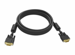 Vision Professional - Kabel VGA - HD-15 (VGA) (M) do HD-15 (VGA) (M) - 10 m - křídlové šrouby - černá