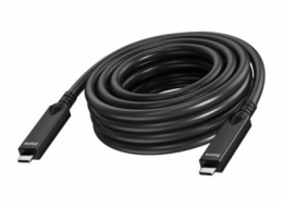 Vision - USB kabel - 24 pin USB-C (M) do 24 pin USB-C (M) - USB 3.2 Gen 1 / DisplayPort 2.1 - 3 A - 10 m - Active Optical Cable (AOC), USB Power Delivery (60W), podpora 4K60Hz - černá