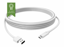 Vision - Kabel USB - USB typ A (M) do 24 pin USB-C (M) - USB 3.0 - 3 A - 1 m - bílá