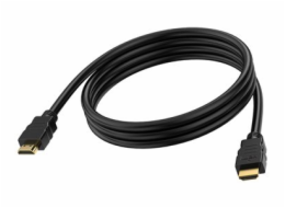 VISION - HDMI kabel - HDMI s piny (male) do HDMI s piny (male) - 1 m - dvojnásobně stíněný - černá - šířka pásma 48 Gbps, podpora 8K30Hz
