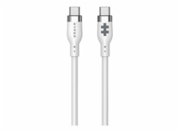 HyperJuice - USB kabel - 24 pin USB-C (M) do 24 pin USB-C (M) - USB 2.0 - 1.5 m - USB Power Delivery (60W), technologie Extended Power Range (EPR) - bílá