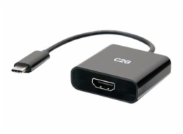 C2G 4K USB C to HDMI Adapter - 4K 60Hz - Video adaptér - 24 pin USB-C s piny (male) do HDMI se zdířkami (female) - černá - podporuje 4K