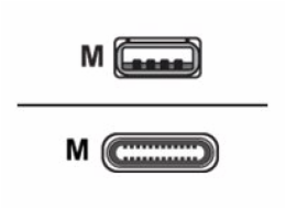 Cisco - USB kabel - USB (M) do 24 pin USB-C (M) - 4 m - pro Webex Room Kit Mini