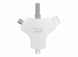 Cisco Multi-head - Kabel video / audio / data - HDMI s piny (male) do HDMI, Mini DisplayPort, 24 pin USB-C s piny (male) - 9 m - pro Webex Room Kit Mini - No Encryption and No Radio, Room Kit Pro