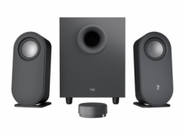 Logitech Z407 - Systém reproduktorů - pro PC - 2.1-kanálový - bezdrátový - Bluetooth - USB - 40 Watt (celkem) - tuhově šedý