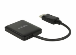 Delock DisplayPort 1.4 Splitter 1 x DisplayPort to 2 x DisplayPort MST - Rozdělovač video / audio - 2 x DisplayPort - desktop