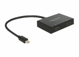 Delock&nbsp;Displayport&nbsp;1.2&nbsp;Splitter&nbsp;1&nbsp;x&nbsp;mini&nbsp;Displayport&nbsp;in&nbsp;>&nbsp;2&nbsp;x&nbsp;HDMI&nbsp;out&nbsp;4K&nbsp;-&nbsp;Rozdělovač&nbsp;video&nbsp;/&nbsp;audio&nbsp;-&nbsp;2&nbsp;x&nbsp;HDMI&nbsp;-&nbsp;desktop