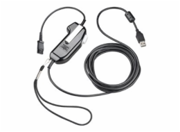 Poly SHS 2626-14 - Nástavec PTT (push-to-talk) pro sluchátka s mikrofonem - USB, bezpečné volání, monaurální, serializovaný, momentální - kompatibilní s TAA
