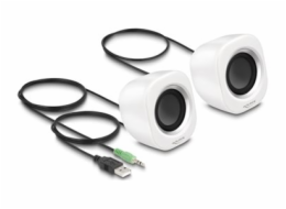 Delock&nbsp;-&nbsp;Reproduktory&nbsp;-&nbsp;pro&nbsp;PC&nbsp;-&nbsp;2&nbsp;Watt&nbsp;(celkem)&nbsp;-&nbsp;bílá