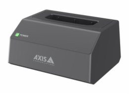 Axis W702 - Dobíjecí a synchronizační stanice - 9 Watt (konektor kamery na tělo) - černá NCS S 9000-N - Evropa - pro AXIS W110, W110 Body Worn Camera