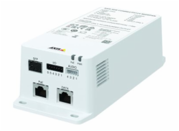 AXIS TU8003 - Dávkovač energie - konektivita uprostřed - AC 100-240 V - 90 Watt - Ethernet 10/100/1000 - 1.8 m kabel - Evropa - bílá, NCS S 1002-B - kompatibilní s TAA - pro Axis C1110-E