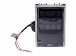 AXIS T90D20 - Infračervený iluminátor - montáž na strop, montáž na sloupek, montáž na stěnu - 12 - 24 V - interiér, venkovní použití - 18 Watt - černá - pro AXIS D3110, P1385-E, P1455-LE, P1455-LE-3, 