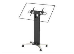 Vision - Vozík - těžký provoz - pro plochý panel - ocel - matná čerň - velikost obrazovky: 47"-90"