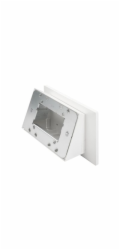 Crestron - Montážní sada (angled mount, housing) - různé povrchy - pro dotyková obrazovka - plast - smooth white - přimontovatelný ke sklu, vestavěný do stěny, možná montáž na povrch - pro Crestron TS