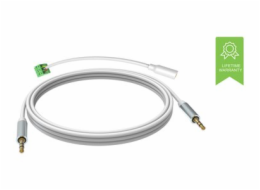 VISION Techconnect - Audio kabel - mini jack s piny (male) do mini jack s piny (male) - 5 m - dvojnásobně stíněný - bílá