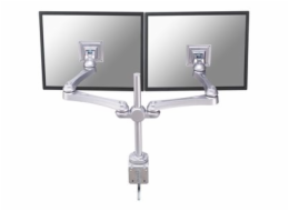 Neomounts FPMA-D930D - Montážní sada - plný pohyb - pro 2 LCD displeje - stříbrná - velikost obrazovky: 10"-30" - upevnění svorkou, upevnitelné na stůl