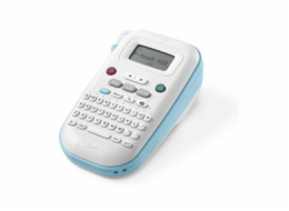 Brother P-Touch PT-N10 - Nástroj pro tvorbu vlastních obalů na disky - Č/B - přímý termální - šířka 12 mm - 180 dpi - až 9 mm/s - řezačka - náhled tisku, tisk 2 řádek, vertikální potisk - bílá, modrá