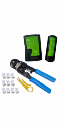 W-Star Sada nářadí pro sítaře WS140 tester RJ45, kleště RJ45, stripovač, 10x RJ45