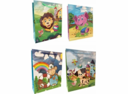JU-PITER Dárková taška laminovaná Animals 128g 008M 28x34x9cm p12, cena za 1 ks.