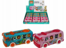 Hipo Friction zvířecí autobus 12cm 2 barvy 958-3 HIPO p12 mix cena za 1 ks