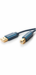 ClickTronic HQ OFC USB2.0 kabel, A-B, zlacené konektory, 3m