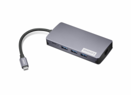 Lenovo Dock CONS - Lenovo 150 - USB-C Travel (100W max), 1x USB-C, 3x USB-A, 1x HDMI, 1x VGA, 1x RJ45, 1x TF/SD čtečka