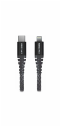 Swissten datový kabel kevlar usb-c / lightning 1,5 m antracit