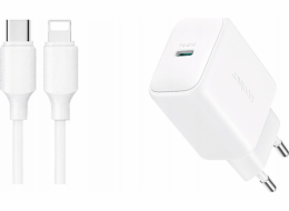 Joyroom JR-TCF20 network charger with C-Lightning 20W 1m cable (white)