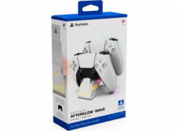 PDP Afterglow Wave pro Playstation, Dual Charger, bílý