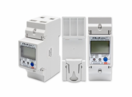 Qoltec 50882 Jednofázový elektronický měřič spotřeby energie na lištu DIN | Wi-Fi | TUYA | 230V | LCD