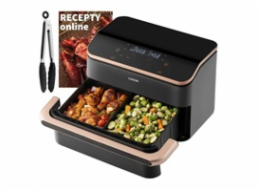 BAZAR - Cosori TF101S Dual blaze TwinFry 10l hozkovzdušná fritéza - Poškozený obal (Komplet)