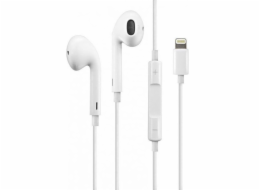 PLATINET FIESTA EARPHONES WITH MIC LIGHTNING WHITE