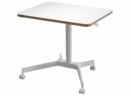Leitz Ergo výškově nastavitelný pojízdný ergonomický stůl, bílý