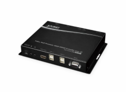 Planet IHD-420PR, HDMI a USB video reciever/ video wall, 4K/60, přijímač, multicast, IR, RS-232, napájení PoE