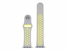 Swissten&nbsp;řemínek&nbsp;pro&nbsp;apple&nbsp;watch&nbsp;silikonový&nbsp;-&nbsp;sport&nbsp;42&nbsp;/&nbsp;44&nbsp;/&nbsp;45&nbsp;/&nbsp;49&nbsp;mm&nbsp;stříbrno/žlutý