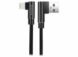 Swissten Data Cable Textile Arcade USB/LIGHTNING 1.2 m, black