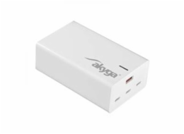 Akyga Nabíječka univerzální USB-A + 3x USB-C PD 5-28V / max. 5A 140W Quick Charge 3.0 GaN, bílá
