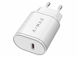 Aligator síťová nabíječka A-MAX PD 20W USB-C bílá