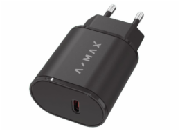 Aligator síťová nabíječka A-MAX PD 20W USB-C černá