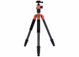 Rollei Stativ C5i Karbon/ 22610/ Zátěž 8kg/ Vytažený 157,5 cm/ Karbon/ Oranžový