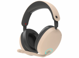 Zalman headset ZM-HPS800W / herní / náhlavní / bezdrátový / 7.1 / USB-C / béžový