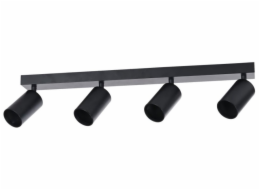 IMMAX PUNTO-4 stropní, nástěnné bodové svítidlo linear, 4 hlavy, černé, pro zdroj typu GU10
