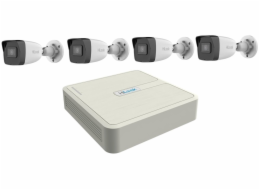 HiLook Powered by HIKVISION/ KIT bullet s chytrou detekcí pohybu/ 1x NVR-104H-D/4P(C)/ 4x IP kamera  IPC-B140HA
