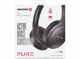 Swissten bluetooth anc sluchátka pure černá