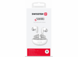 Swissten bluetooth TWS sluchátka Sonic - bílá