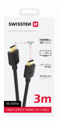 Swissten kabel hdmi na hdmi 4k 60hz 3,0 m pvc