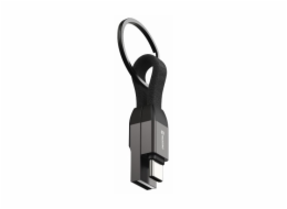 SWISSTEN MAGNETICKÝ KEYCHAIN KABEL USB-A / USB-C 9,7 CM