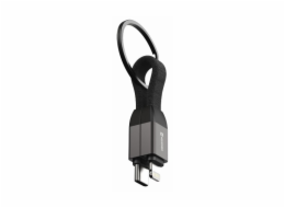 SWISSTEN MAGNETICKÝ KEYCHAIN KABEL USB-C / LIGHTNING 9,7 CM