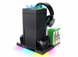iPega XBX024S Multifunkční Nabíjecí RGB Stojan s Chlazením pro Xbox
